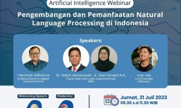 Webinar Pengembangan dan Pemanfaatan Natural Language Processing di Indonesia