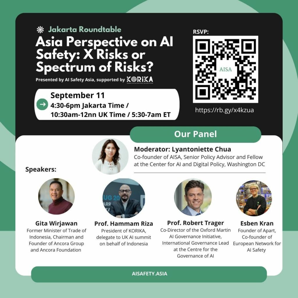 Asia Perspective on AI Safety: X Risks or Spectrum of Risks?
