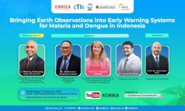KORIKA Gelar Webinar dengan Tema “Bringing Earth Observations into Early Warning Systems for Malaria and Dengue in Indonesia”