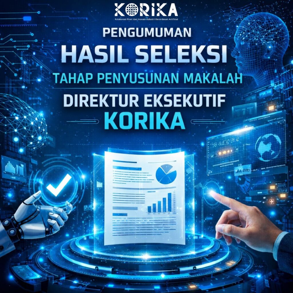 PENGUMUMAN HASIL SELEKSI TAHAP PENYUSUNAN MAKALAH DIREKTUR EKSEKUTIF KORIKA